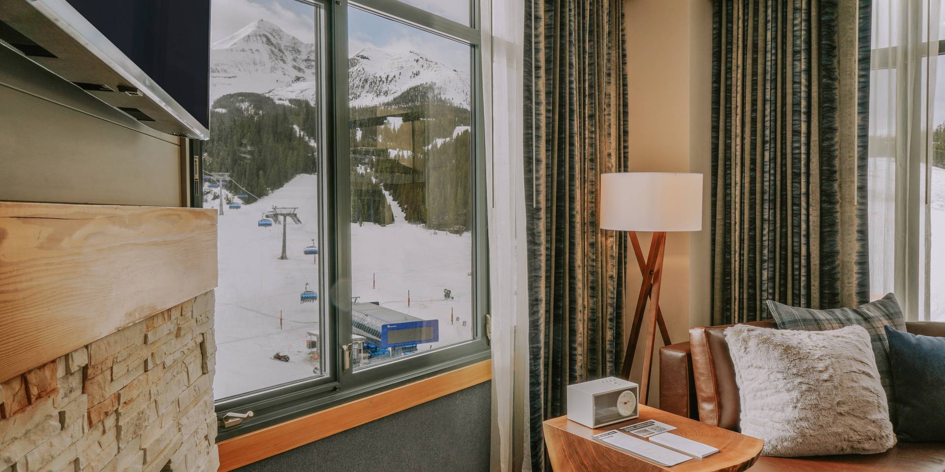 Mountain Village in winter