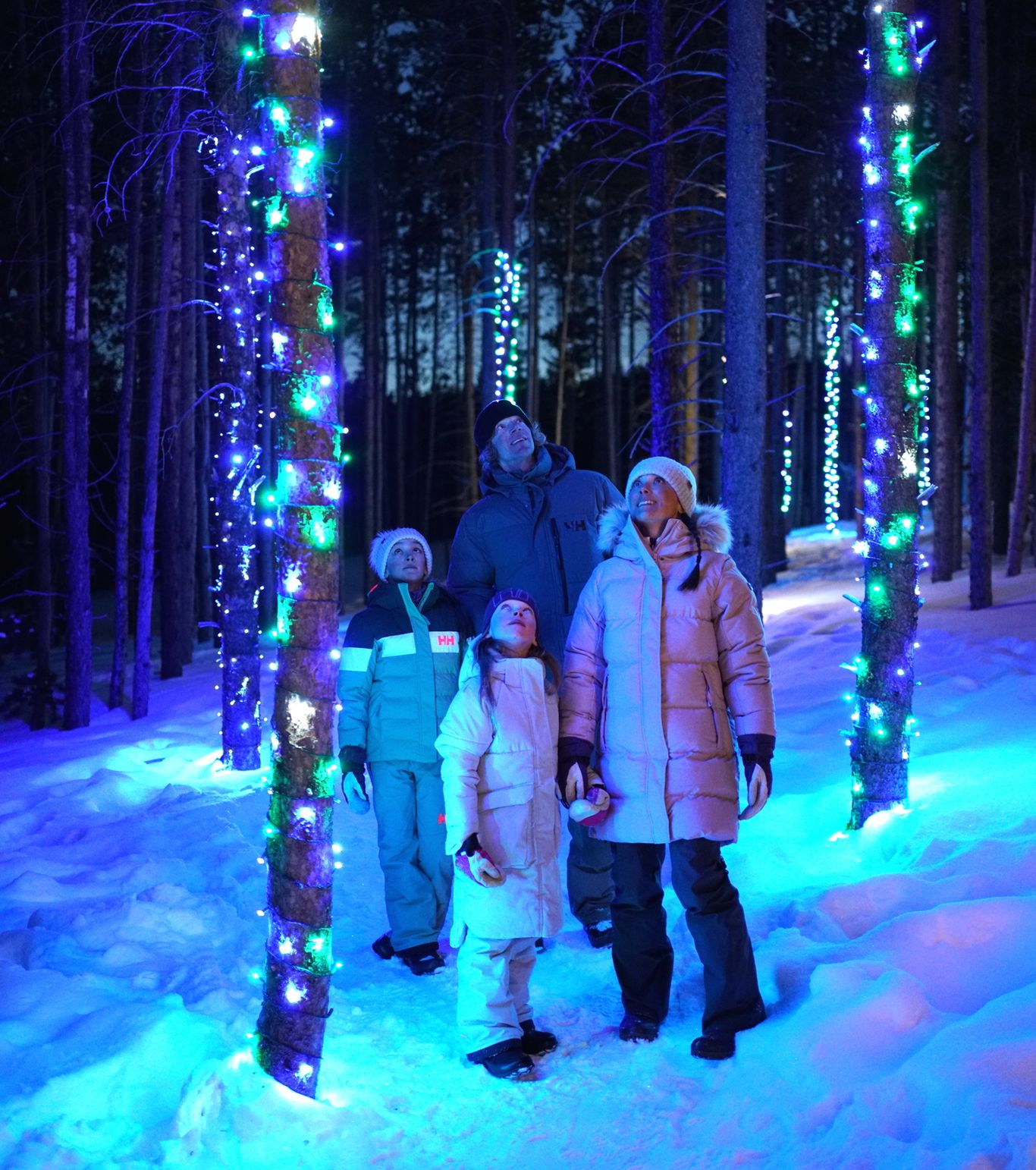 Family in the Enchanted Forest