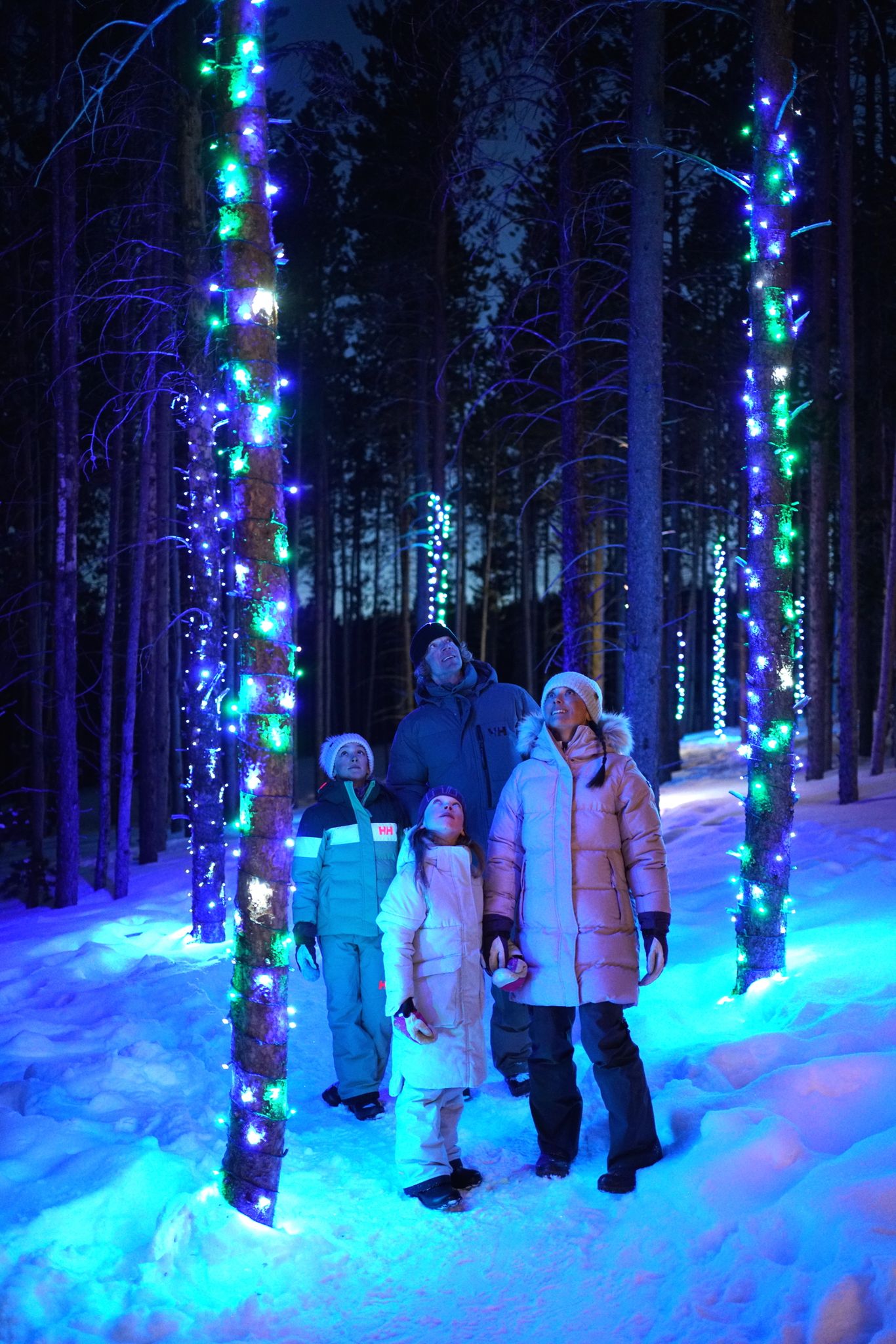 Family in the Enchanted Forest at Big Sky Resort