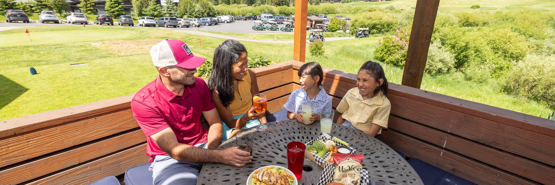 People dining at the Bunker Deck & Grill