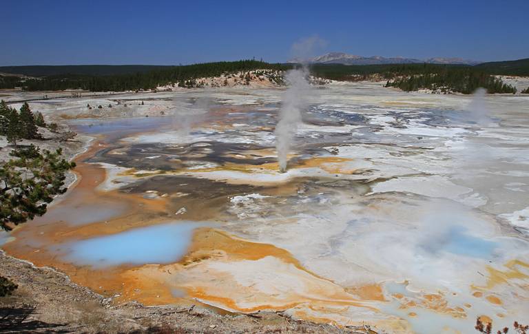 Norris Geyser Basin at Yellowstone National Park