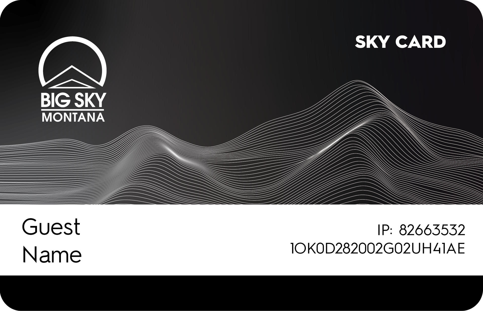 Big Sky Resort Sky Card design