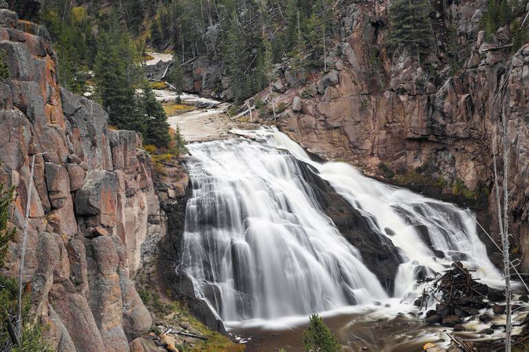Gibbon Falls at Yellowstone National Park