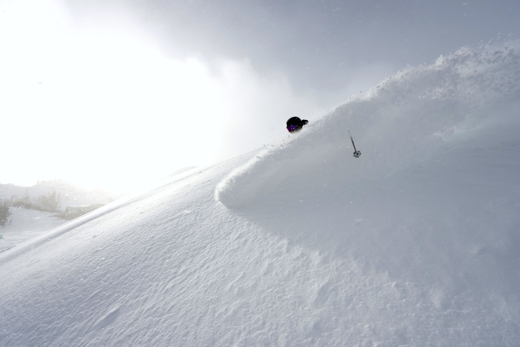 Skier in powder