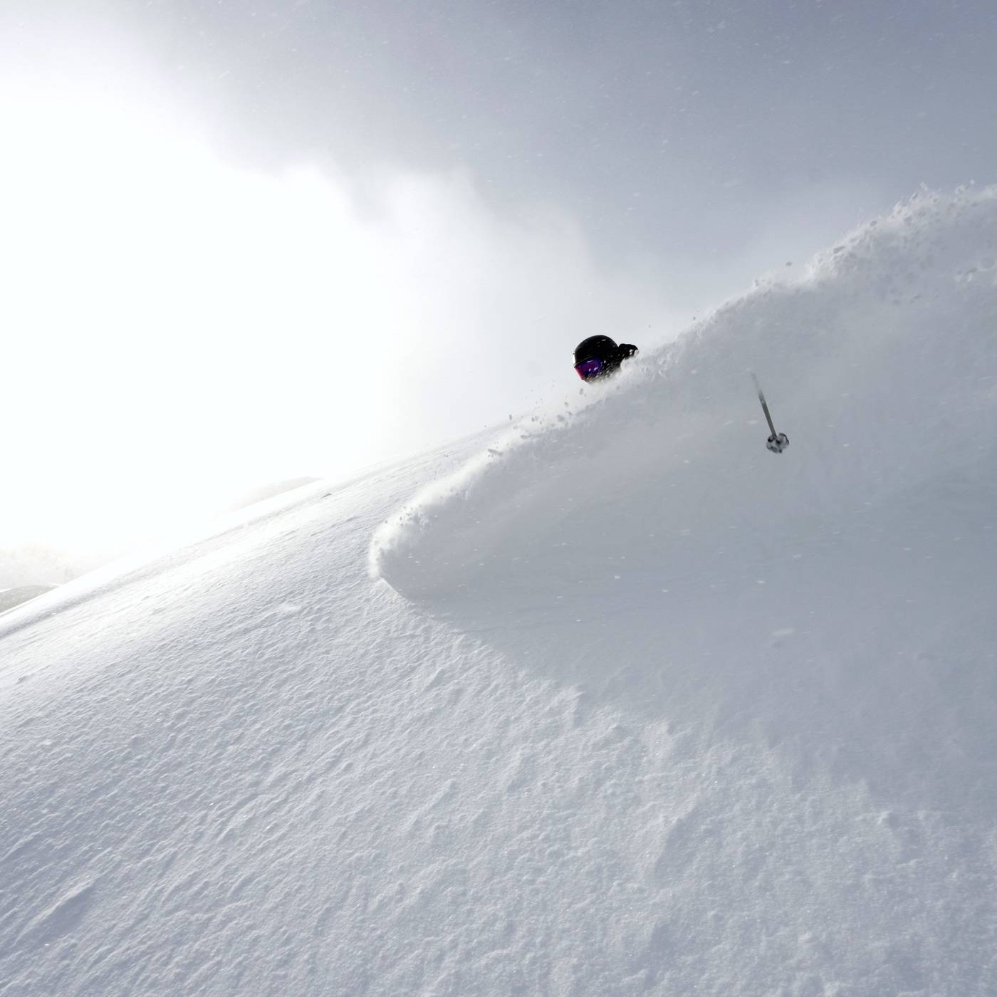 Skier in powder