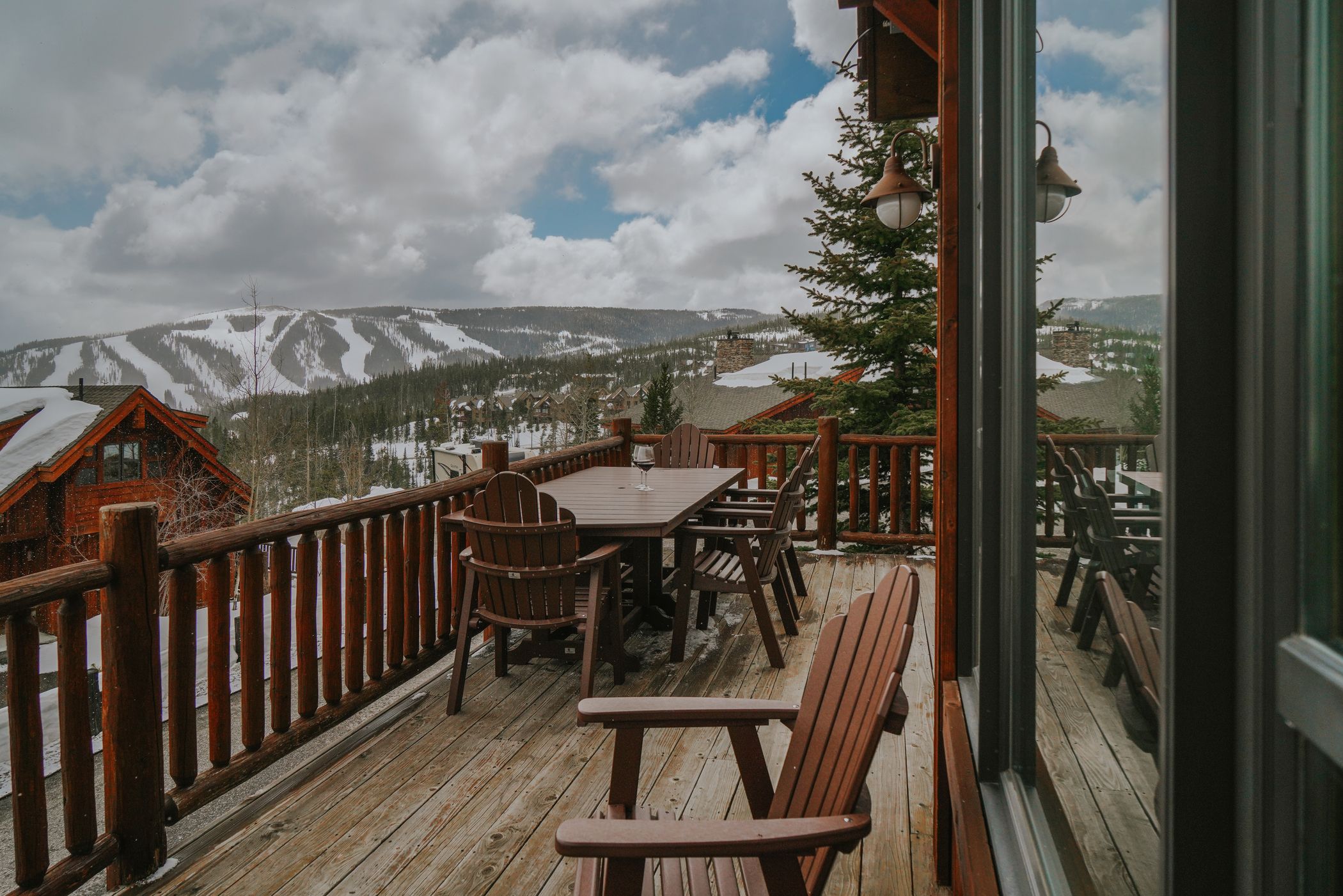 Alpine Meadows Chalet 8 vacation home deck