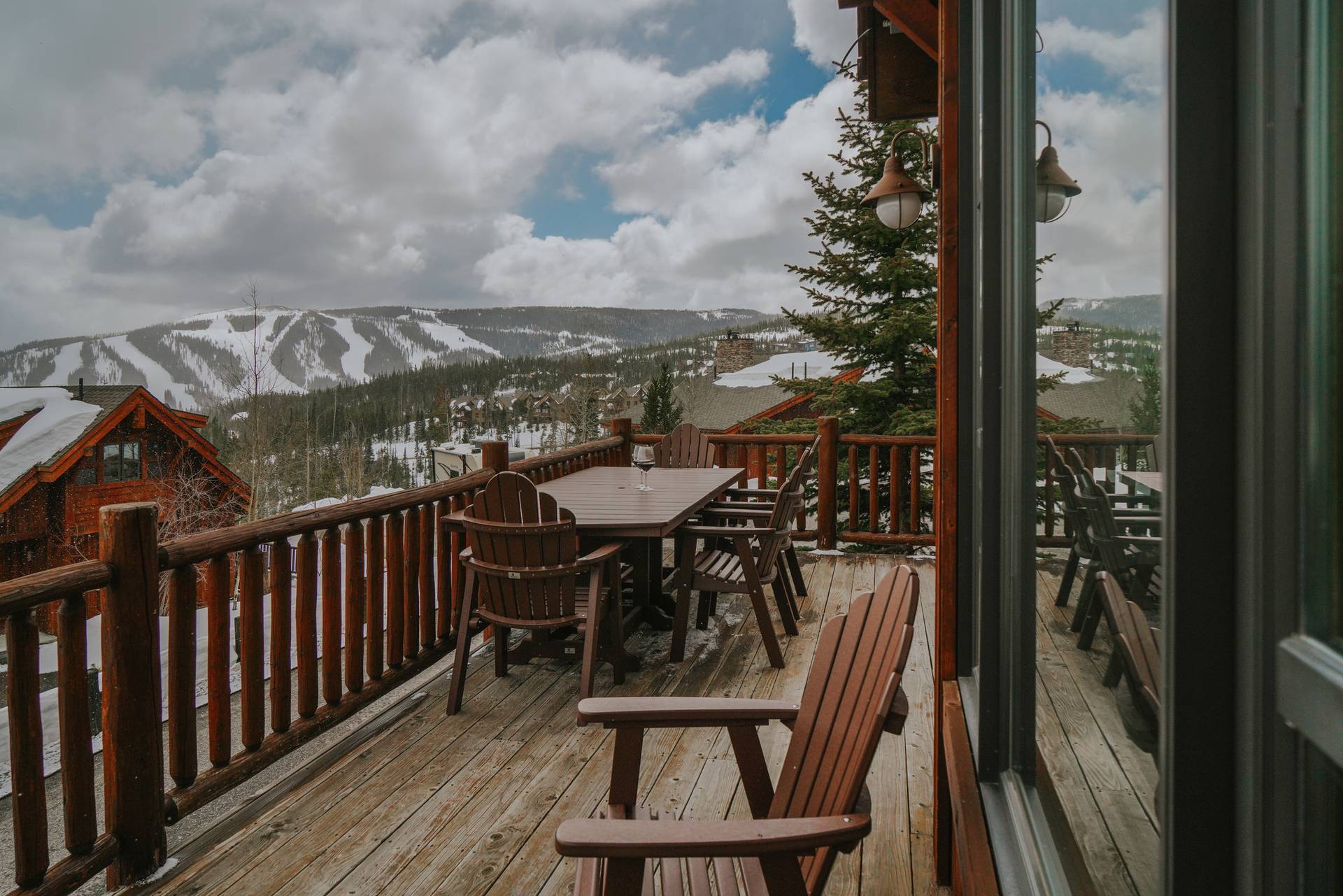 Alpine Meadows Chalet 8 vacation home deck