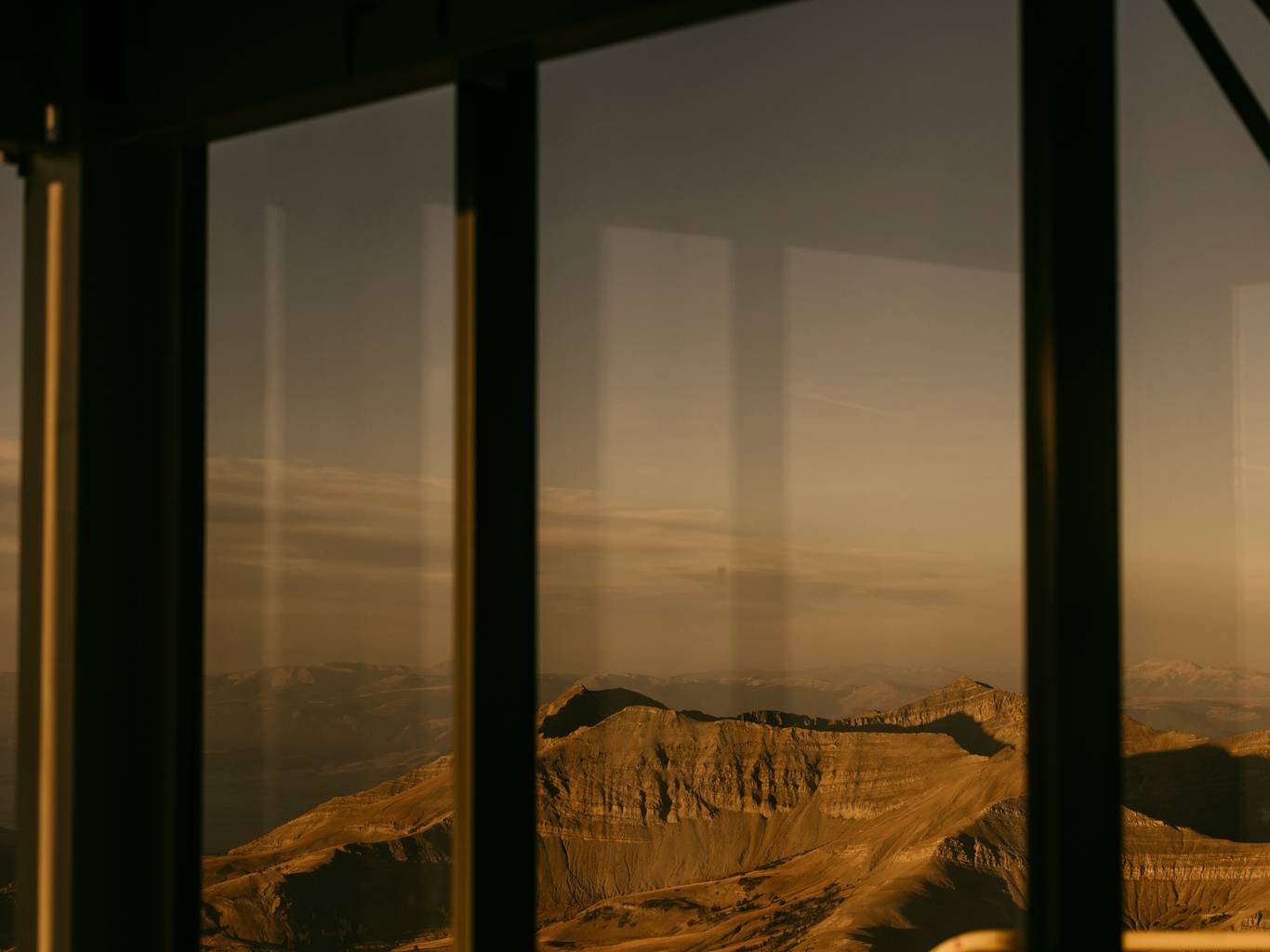 View from Kircliff at sunset