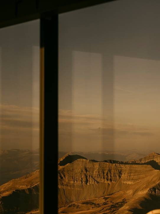 View from Kircliff at sunset