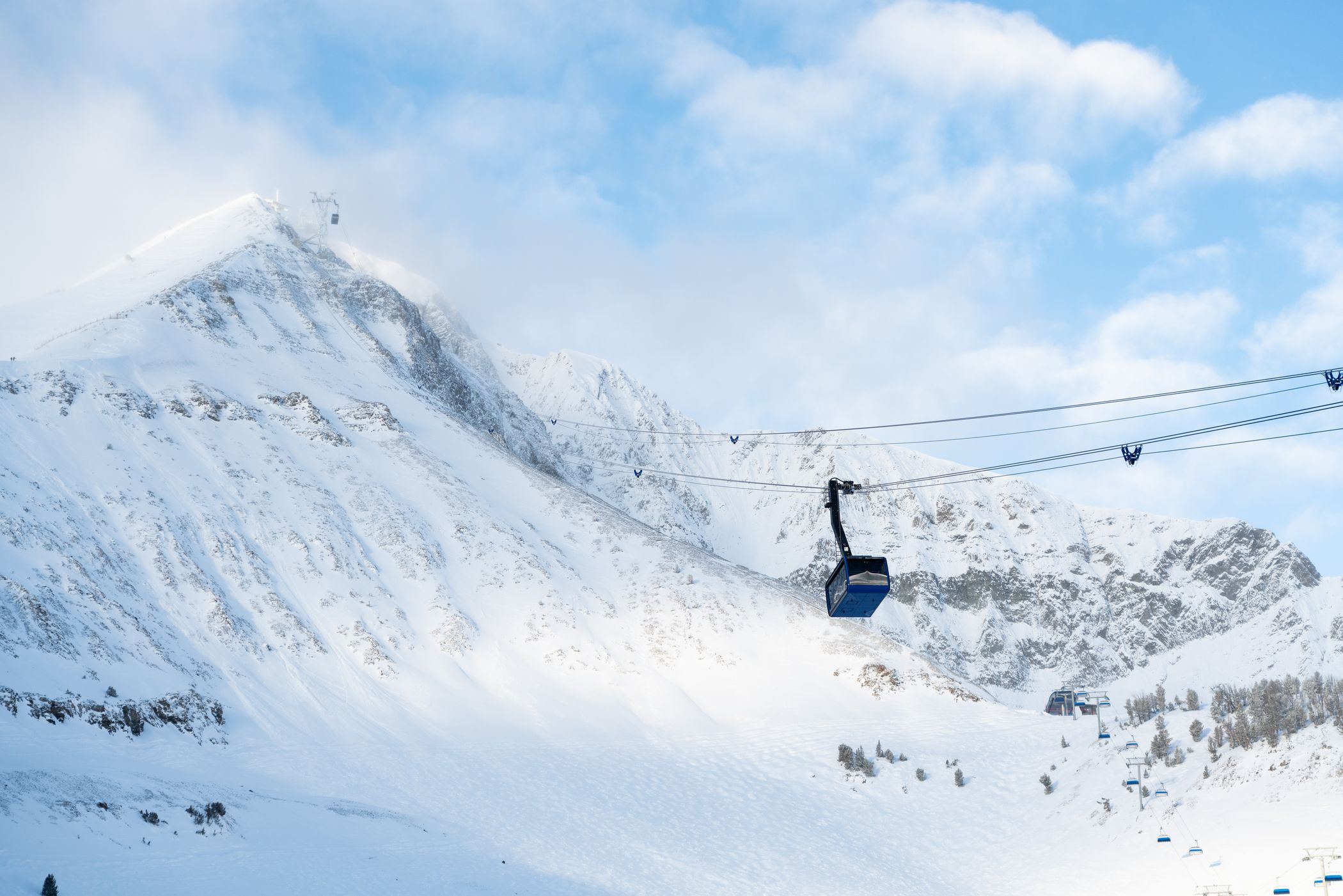 Lone Peak Tram in winter