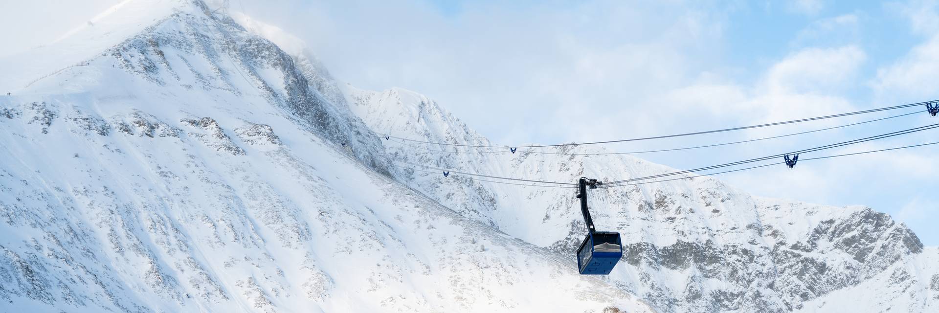 Lone Peak Tram in winter