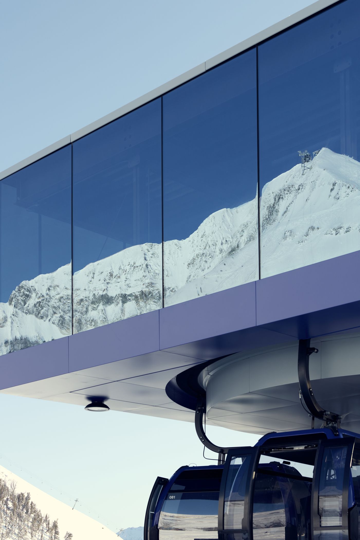 Skiers in a private lesson
