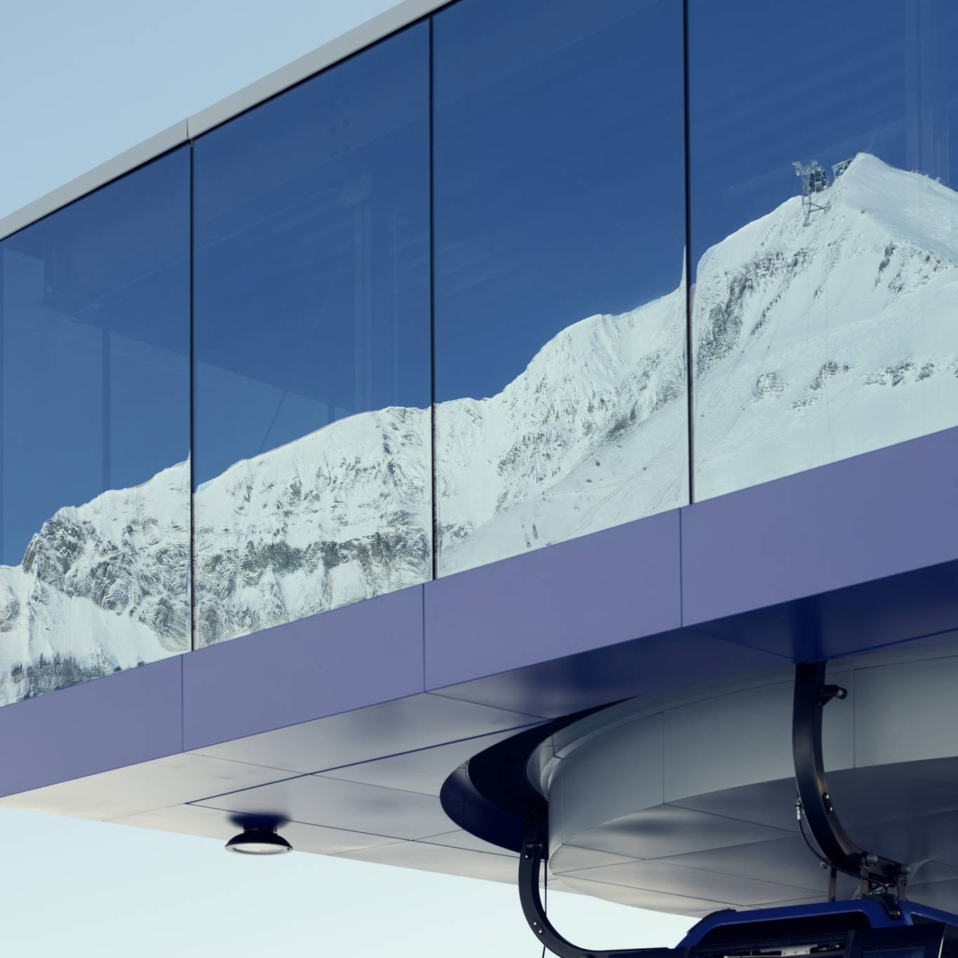 Skiers in a private lesson