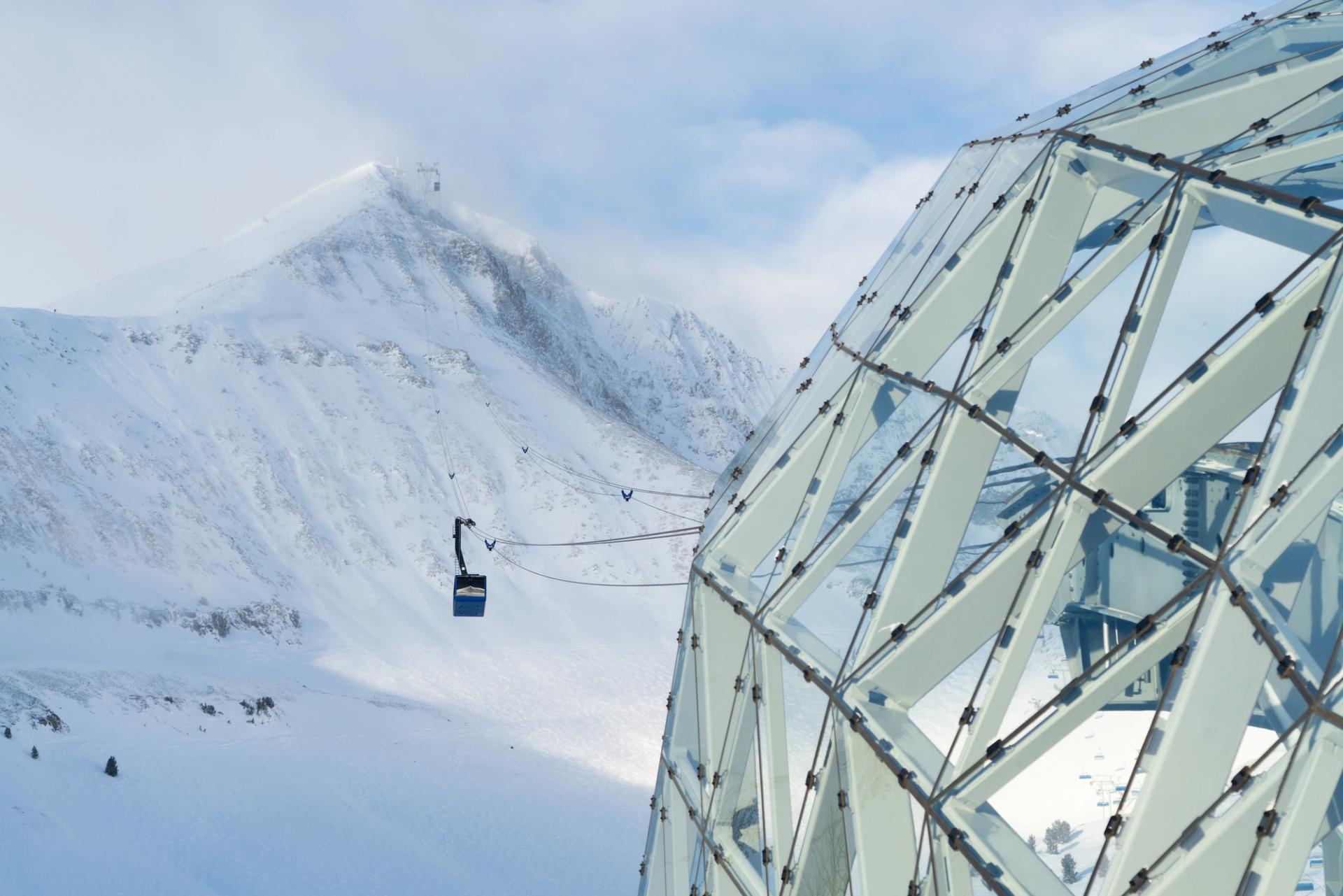 Lone Peak Tram lower terminal enclosure