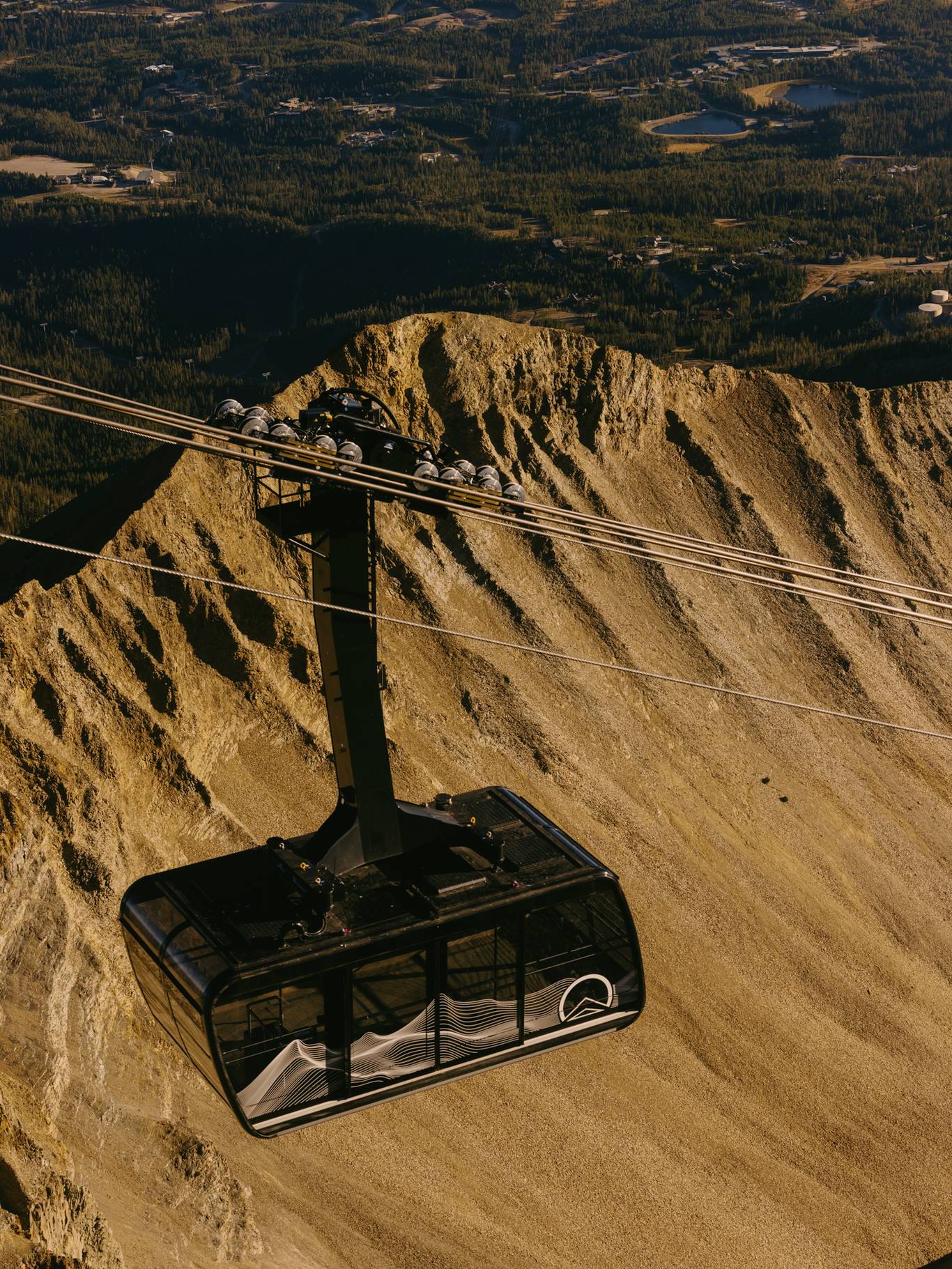 Lone Peak Tram in summer