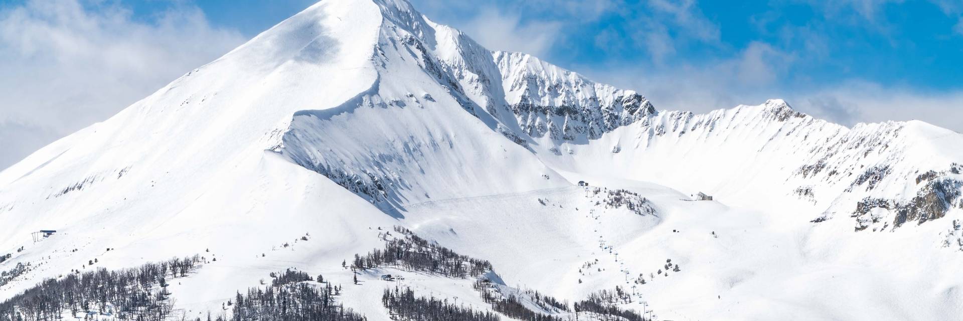 Lone Mountain in winter