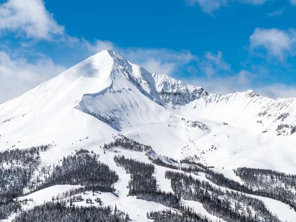 Lone Mountain in winter