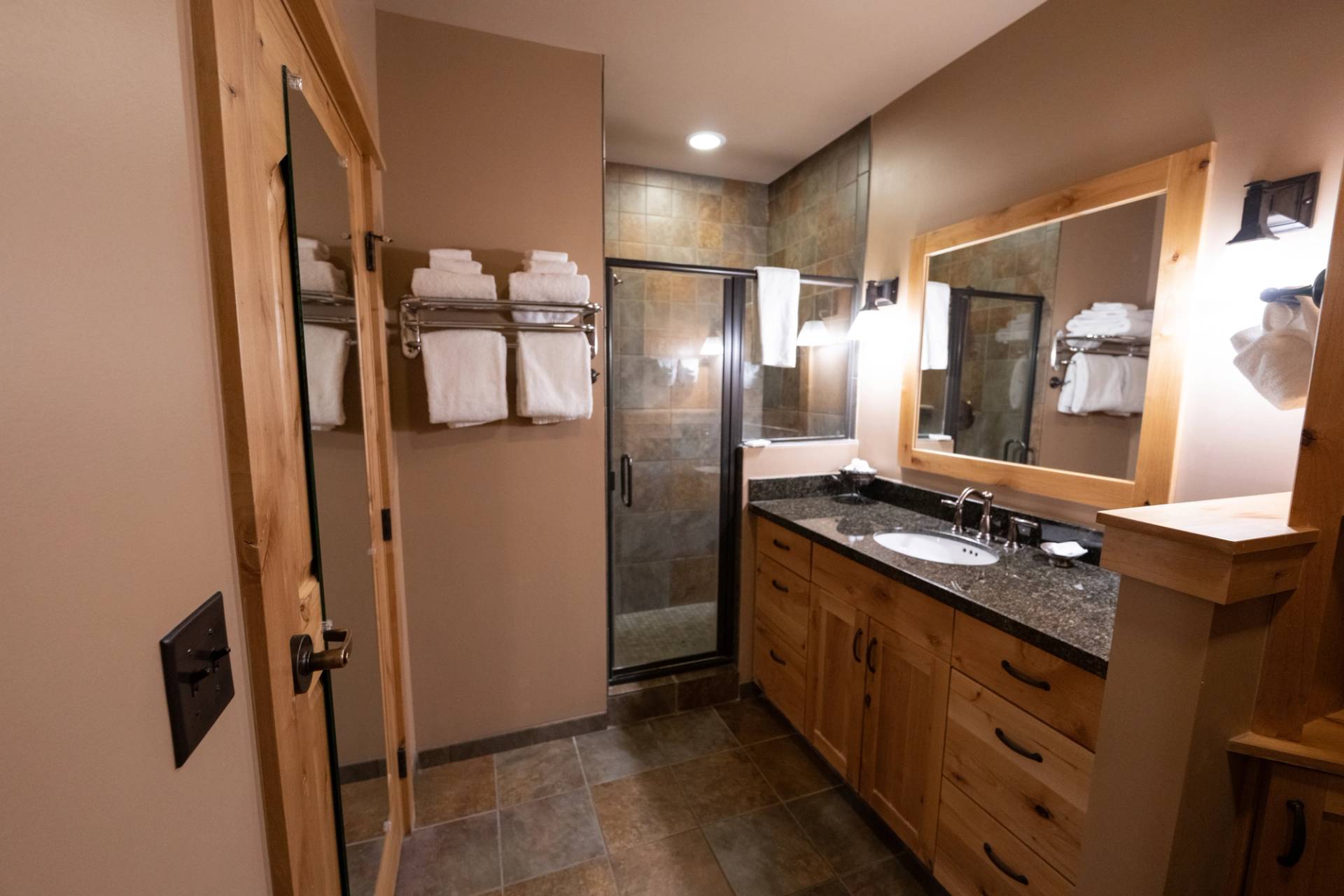 Village Center Studio hotel bathroom