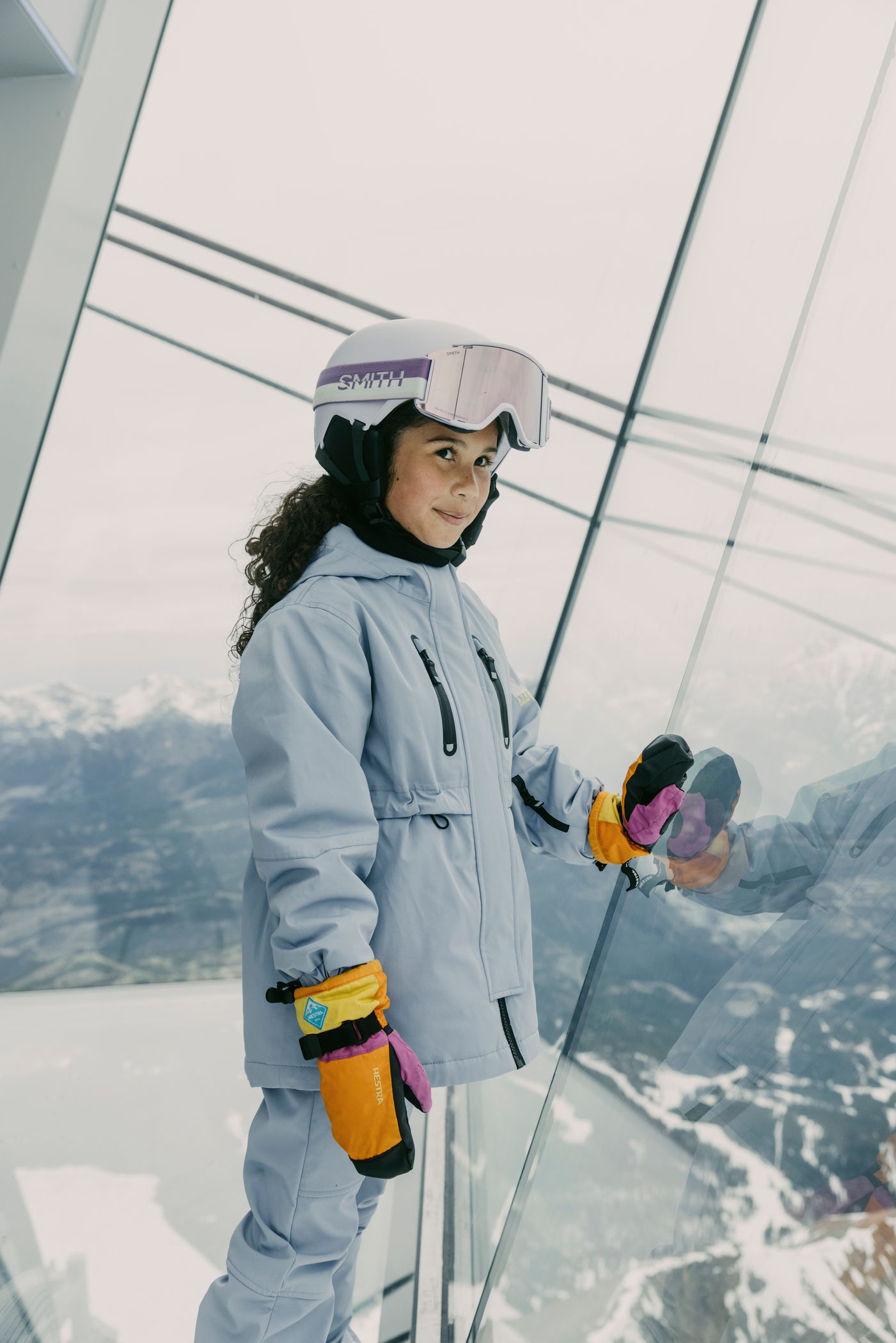 Girl in ski gear at Kircliff