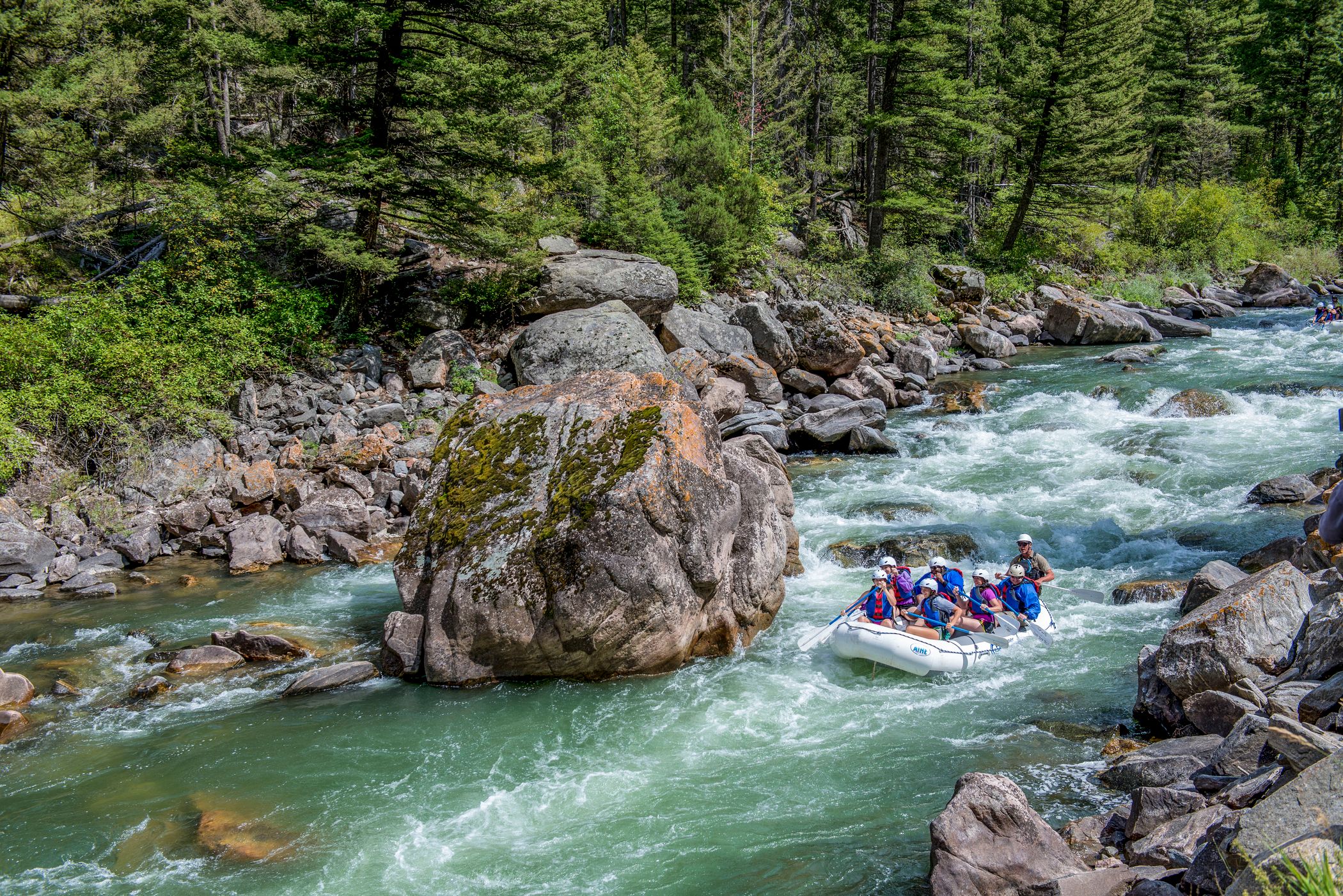 Whitewater rafting on the Gallatin River