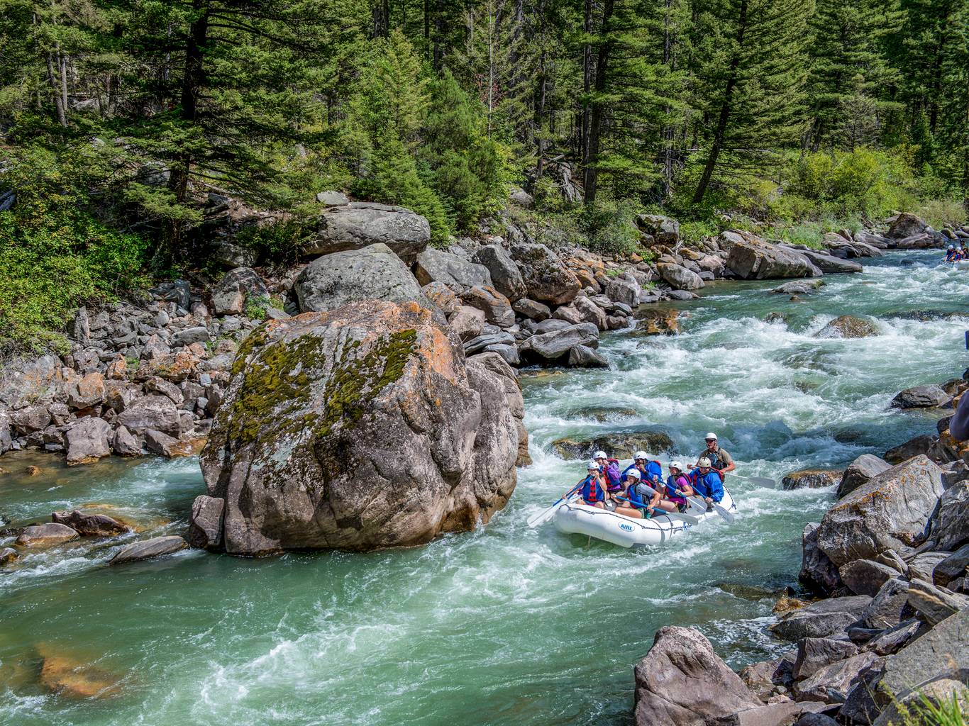 Whitewater rafting on the Gallatin River