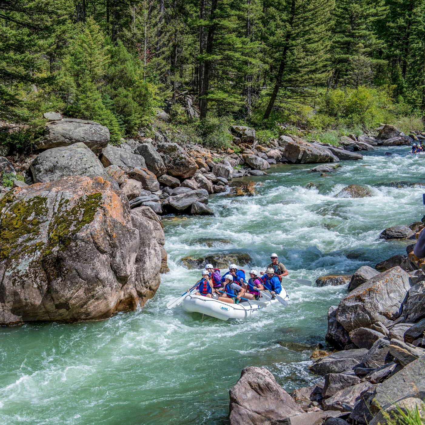 Whitewater rafting on the Gallatin River
