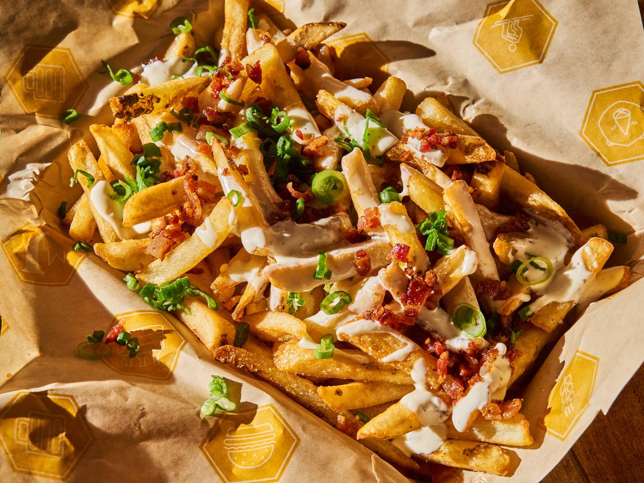 Loaded french fries at Montana Jack