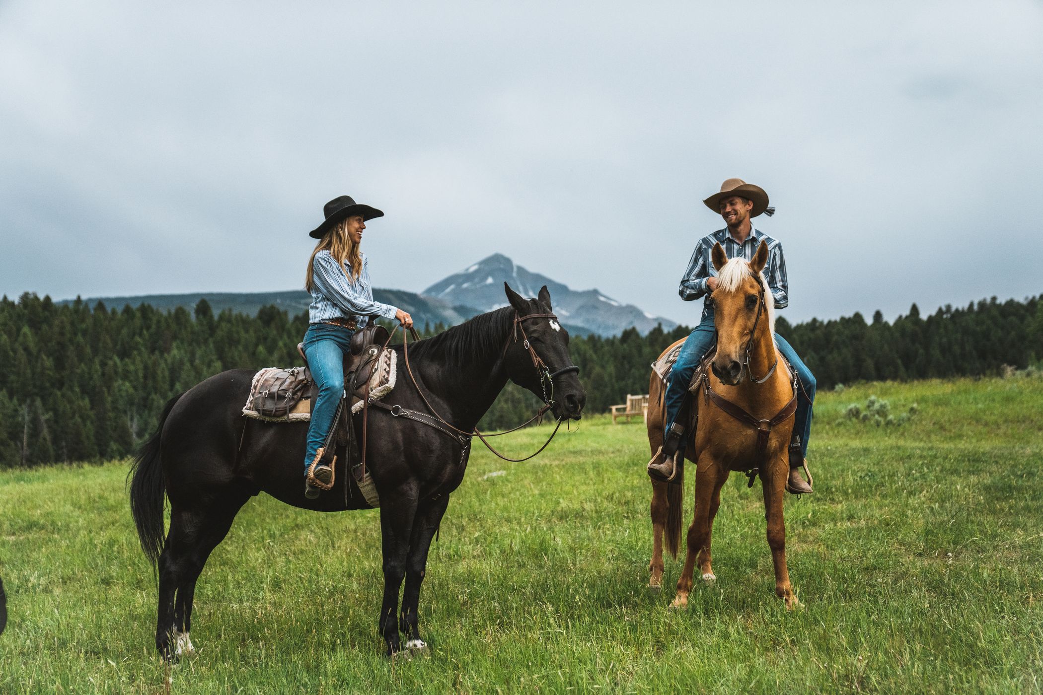Horseback riding in Big Sky