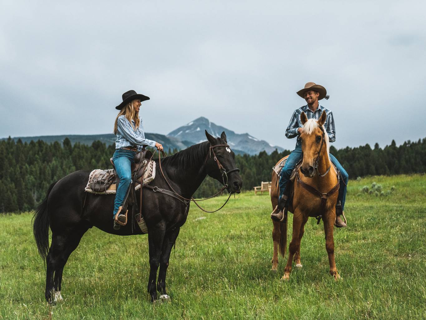 Horseback riding in Big Sky