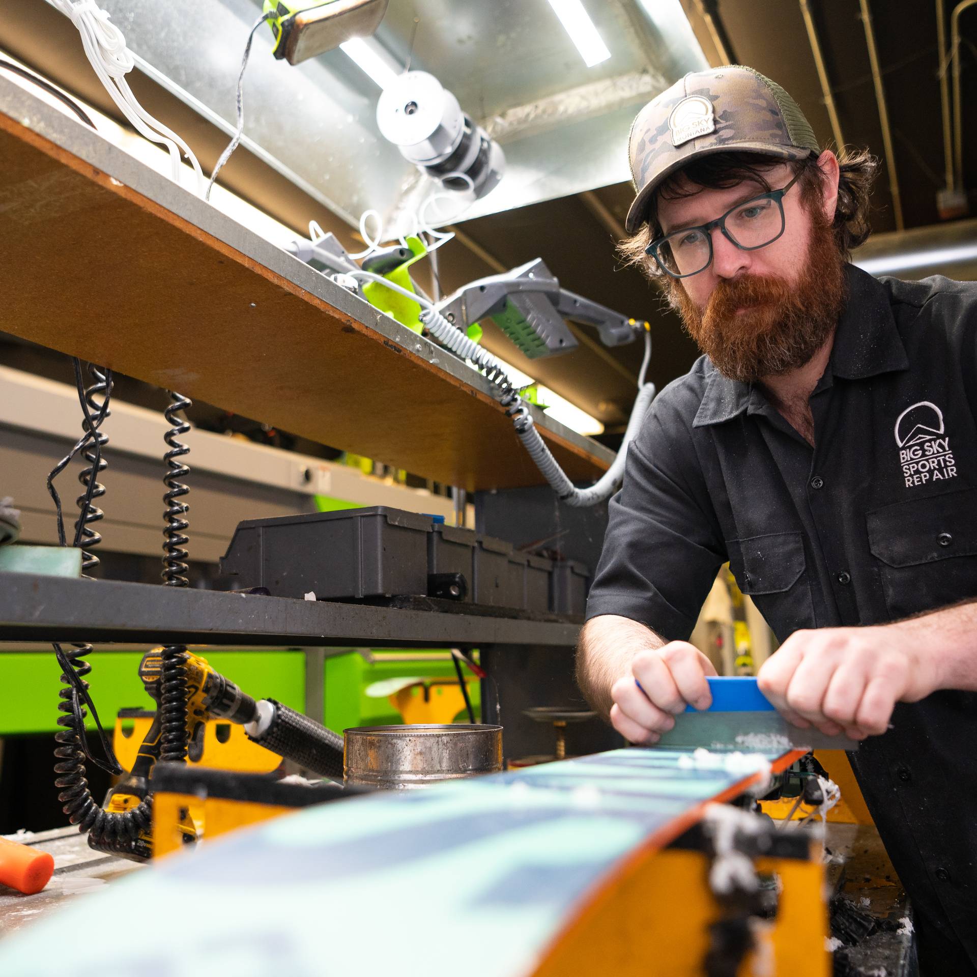 Big Sky Sports ski and snowboard repair and tuning shop