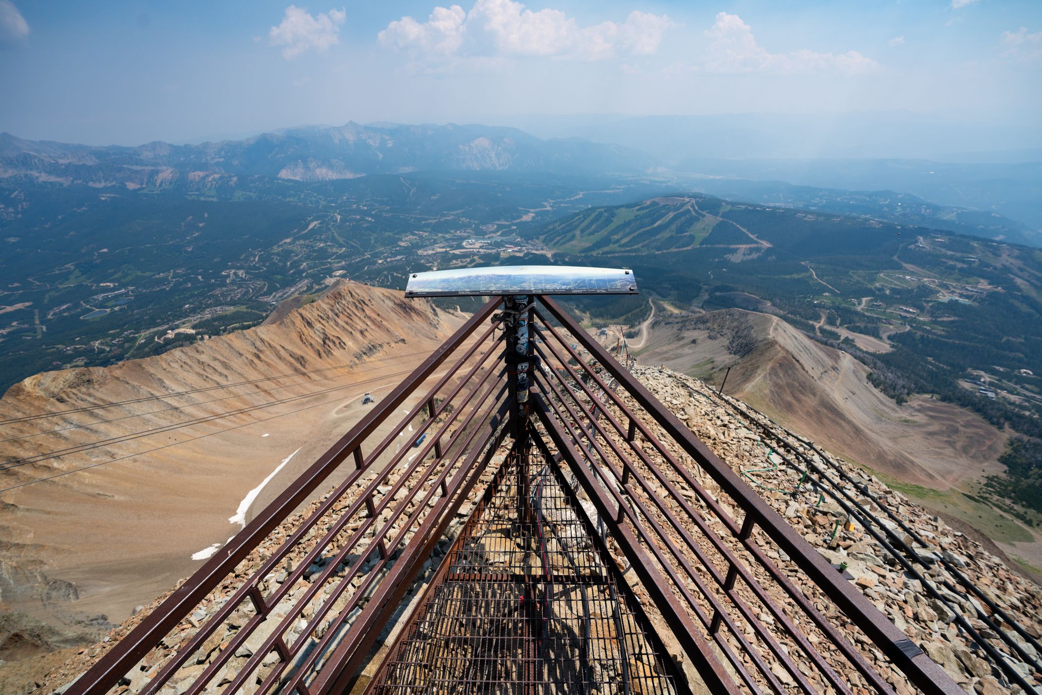Scenic lookout at the top of Lone Mountain
