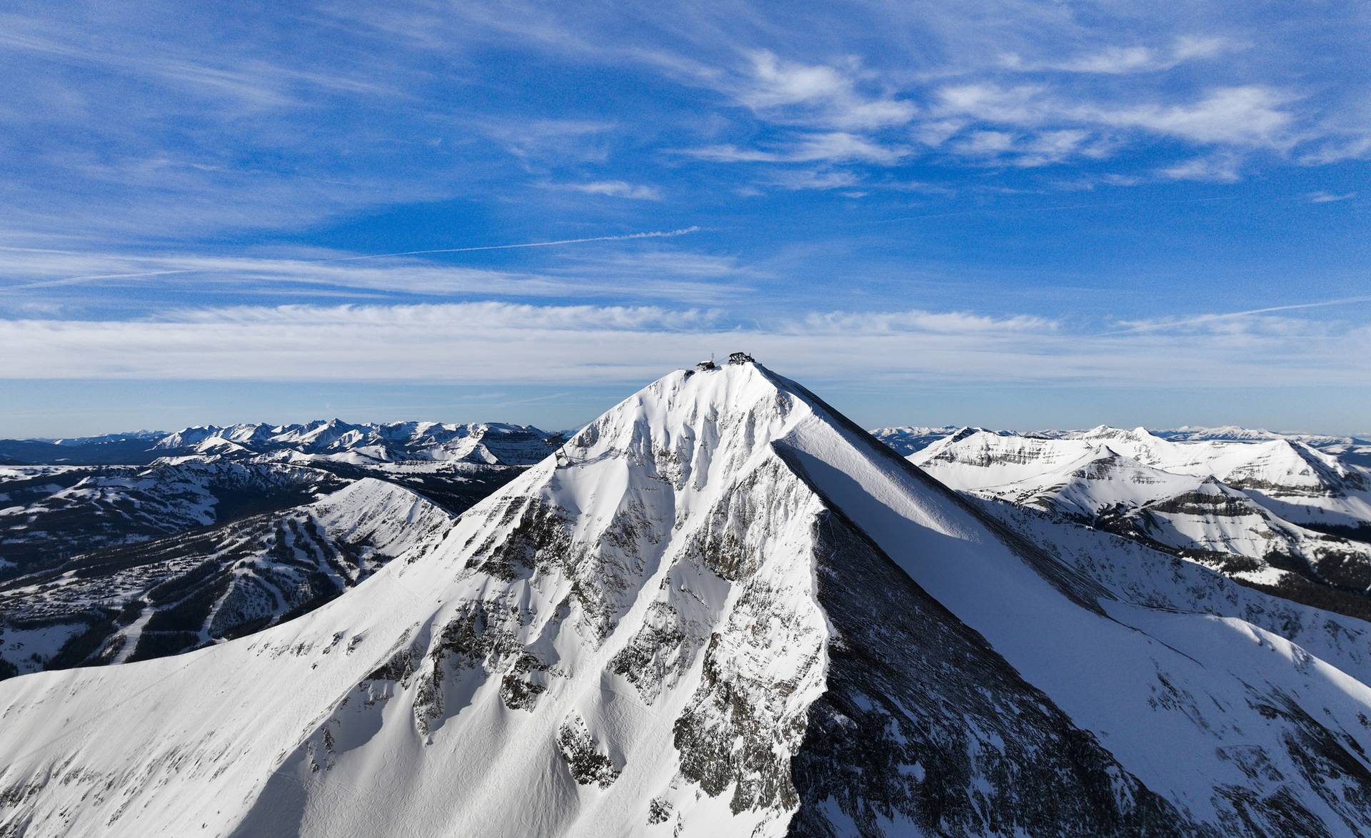 Lone Mountain in winter