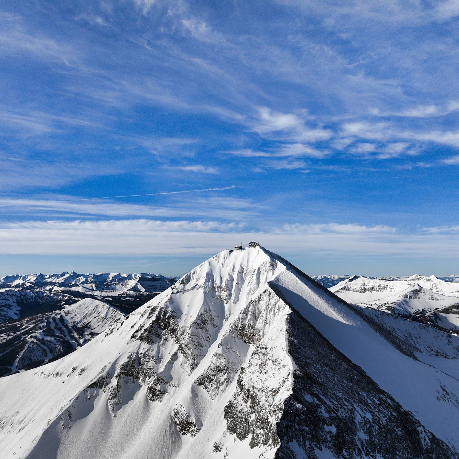 Lone Peak in winter