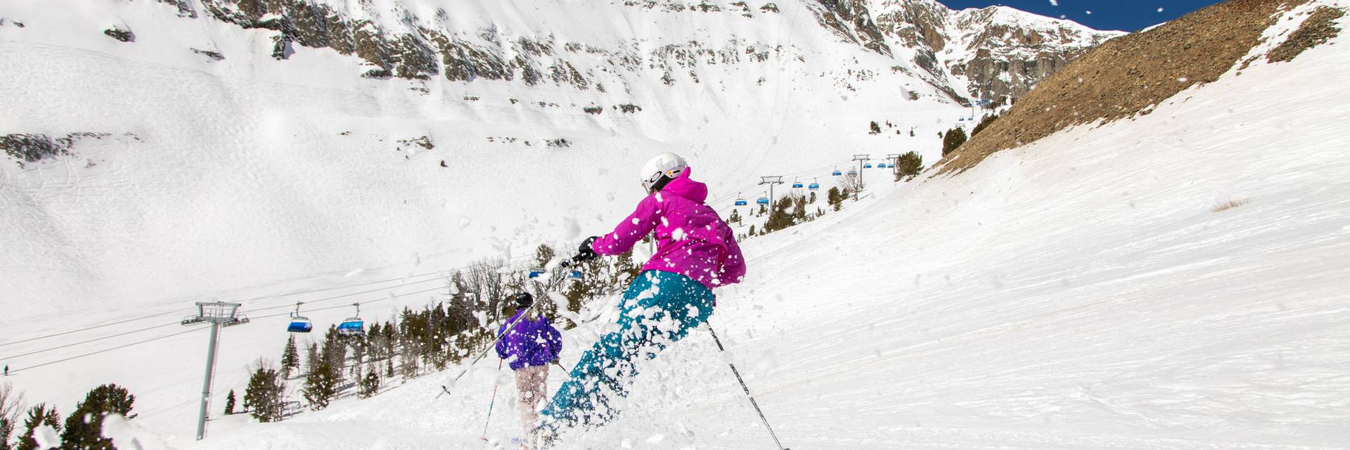 Spring skiing at Big Sky Resort