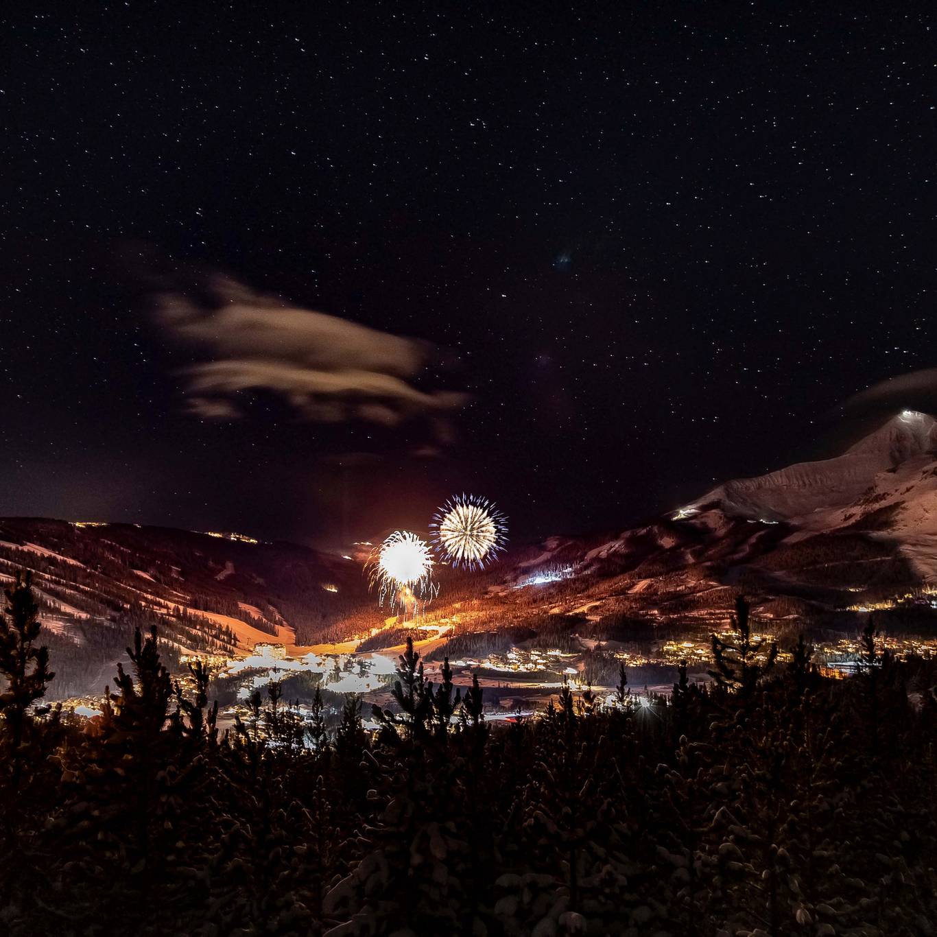 Fireworks at Big Sky Resort
