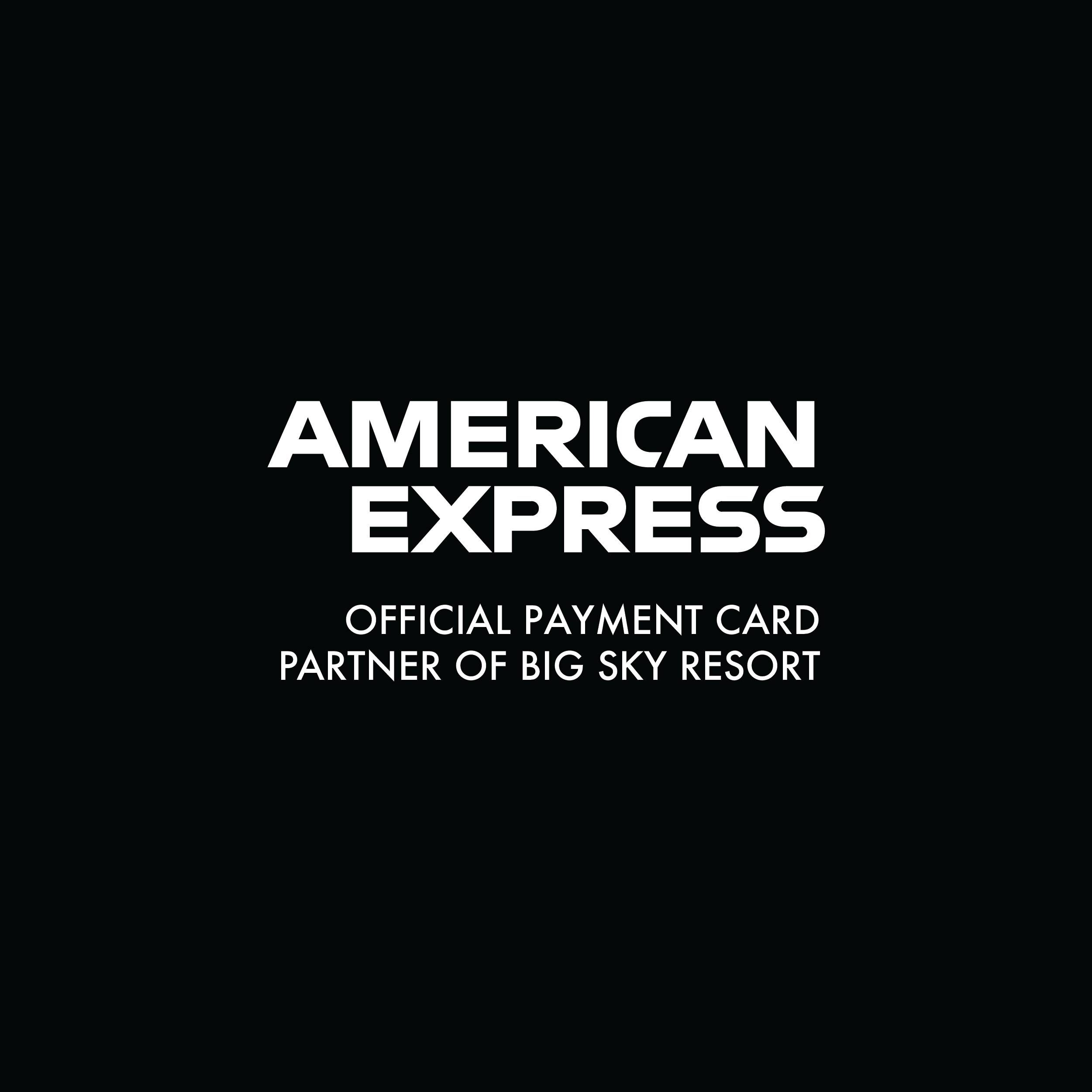 American Express, official payment card partner of Big Sky Resort