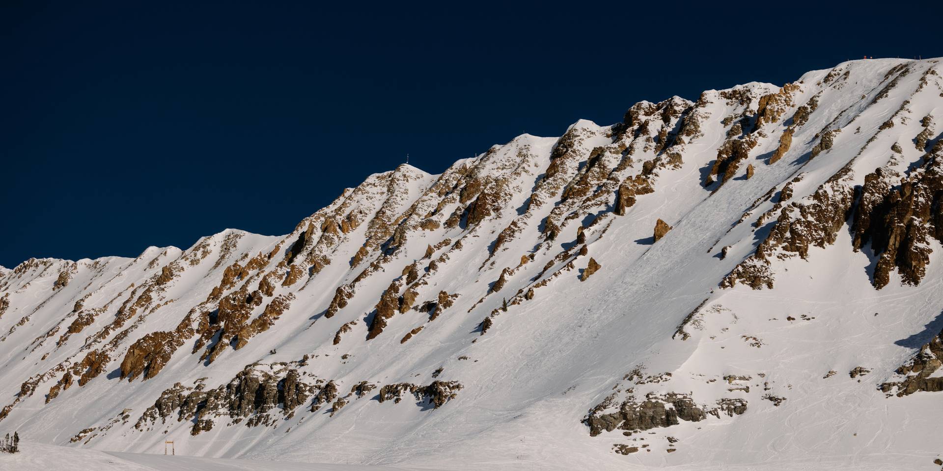 Ridgelines in snow