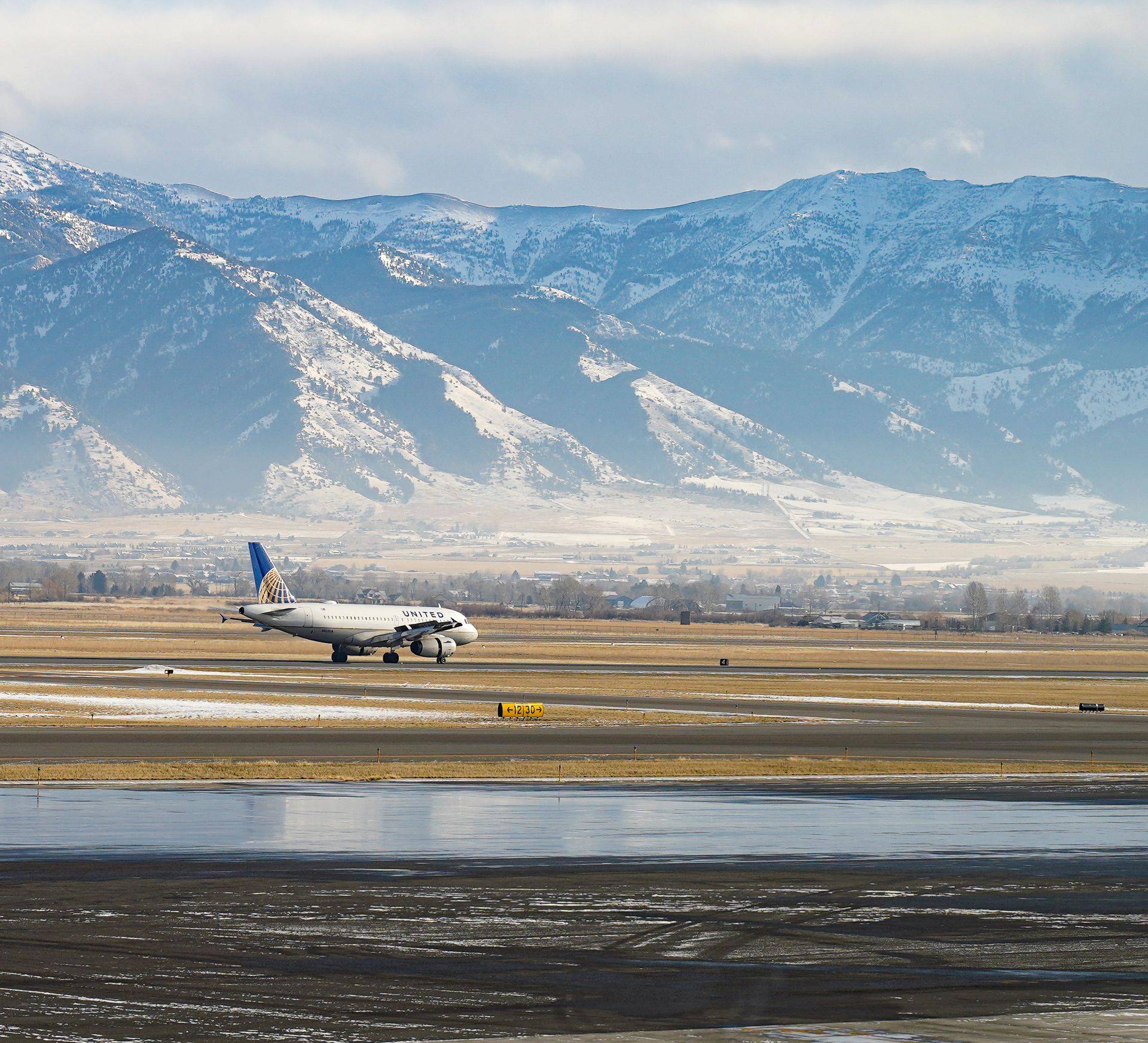 Plane at Bozeman International Airport