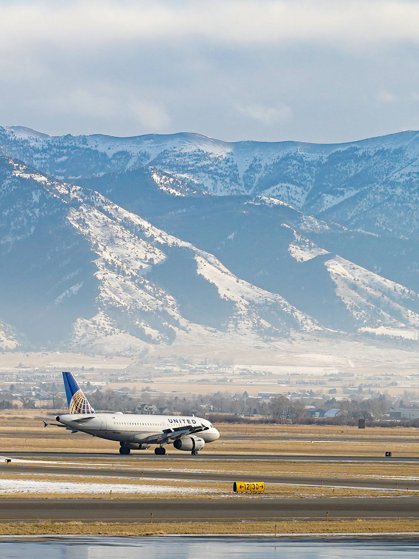 Plane at Bozeman Yellowstone International Airport