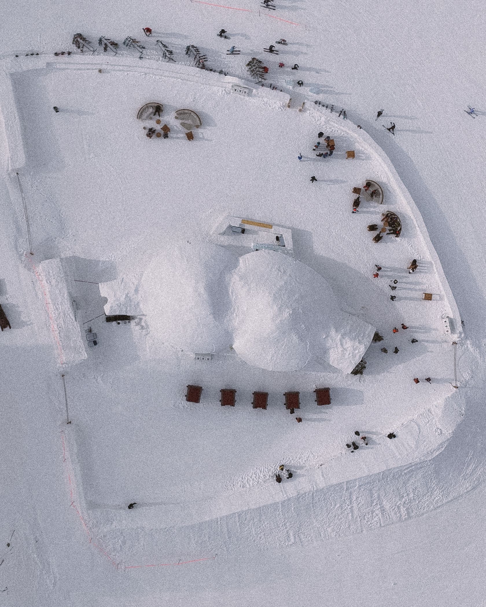Aerial photo of the Iglu
