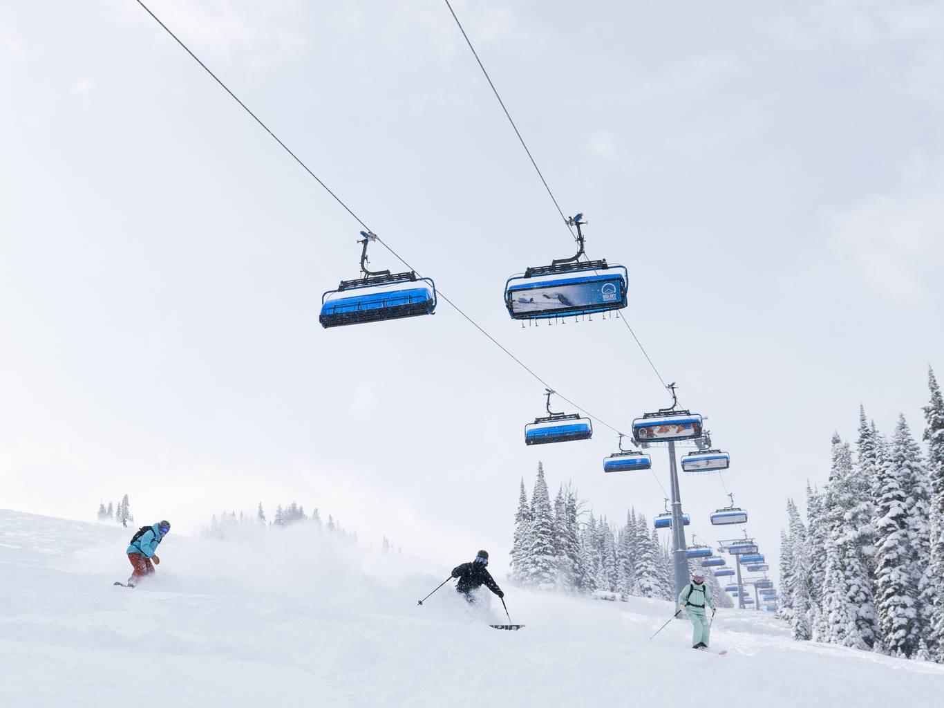 Skier & Snowboard Under Swift Current 6