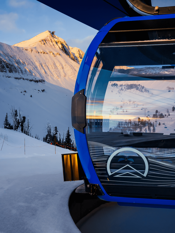 Explorer Gondola with Lone Peak in the background
