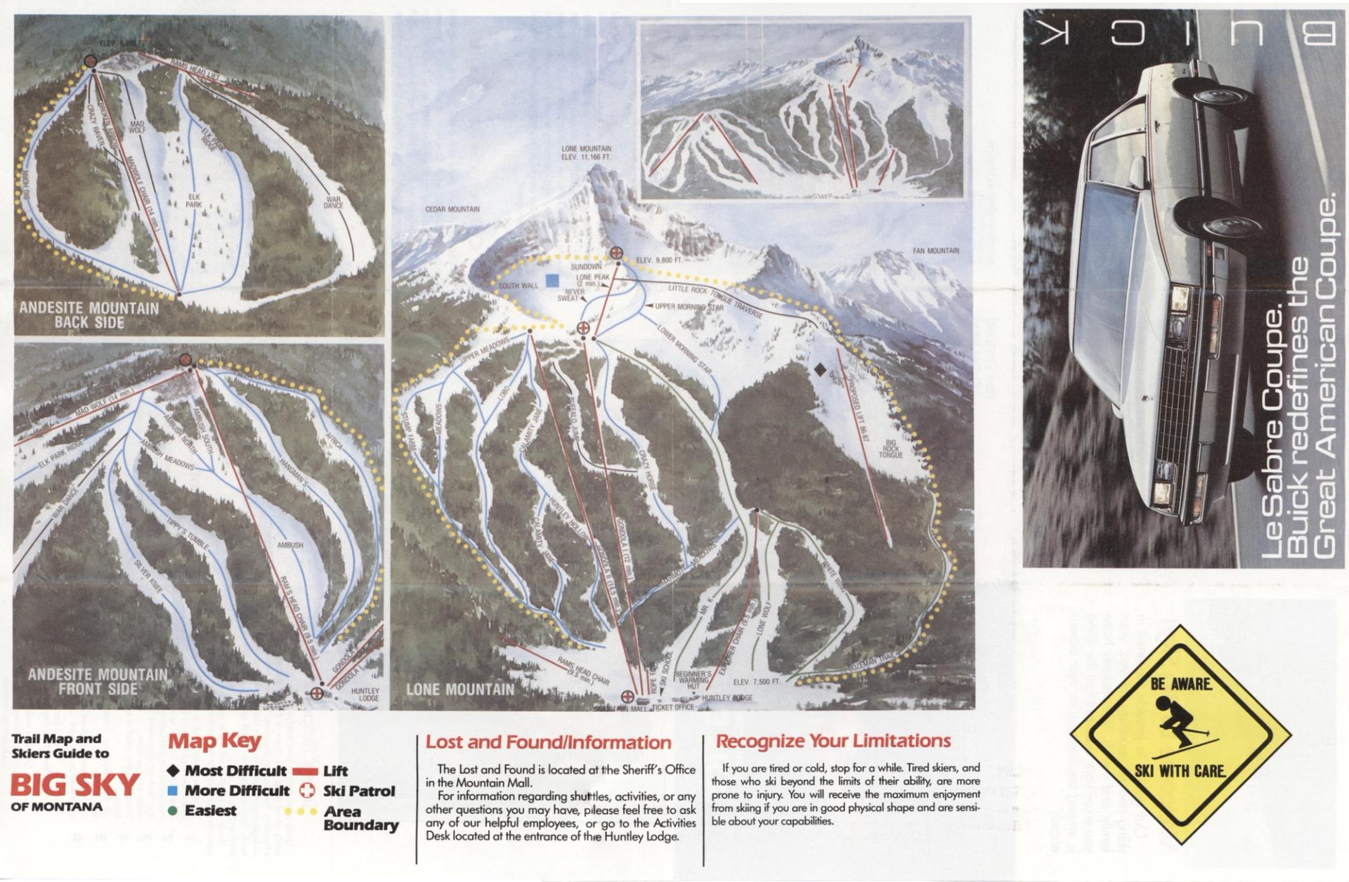 1984 Trail Map