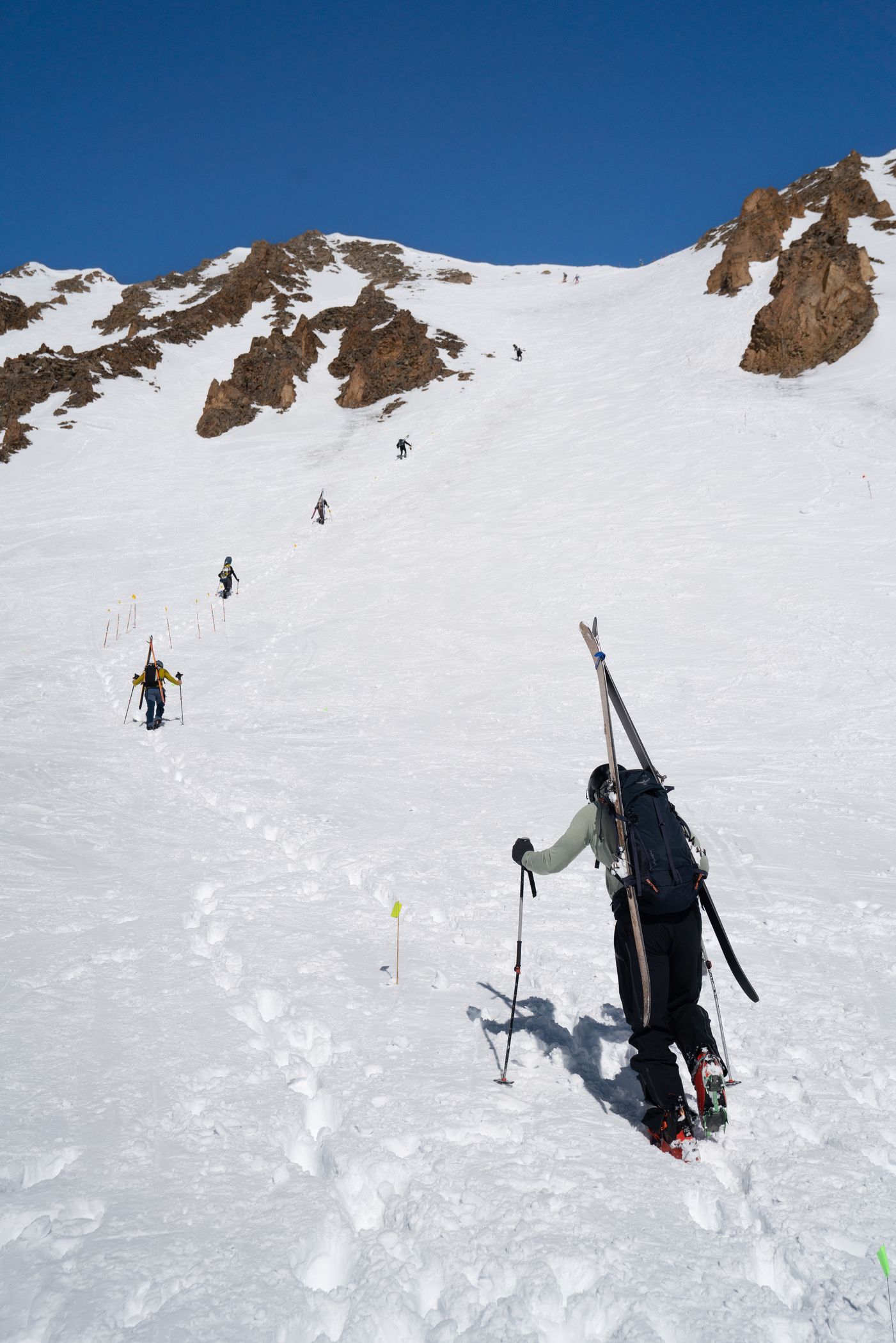 Shedhorn Skimo skiers
