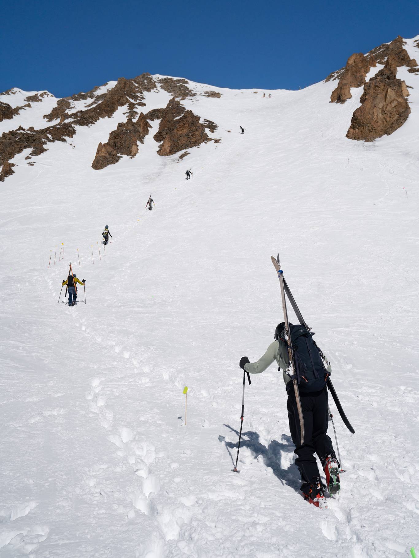 Shedhorn Skimo skiers