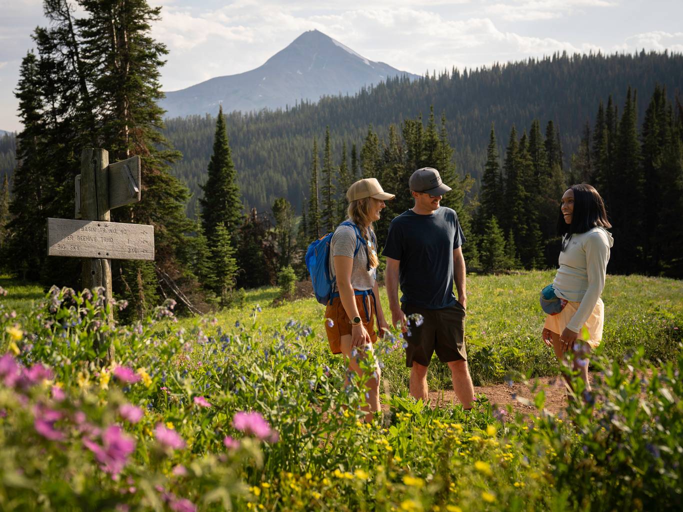 Hikers in Big Sky