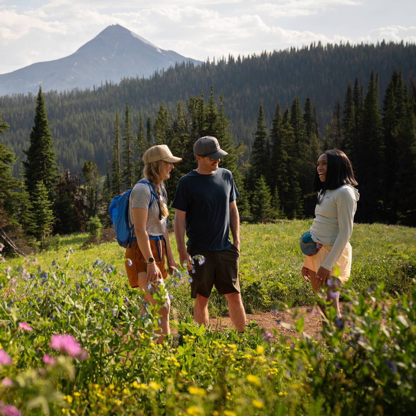Hikers in Big Sky