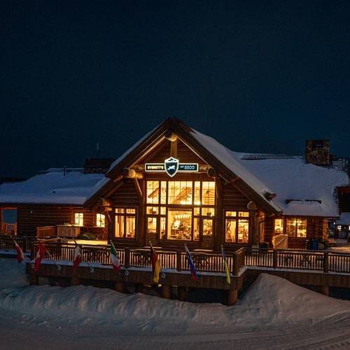 Everett's 8800 at night in the winter