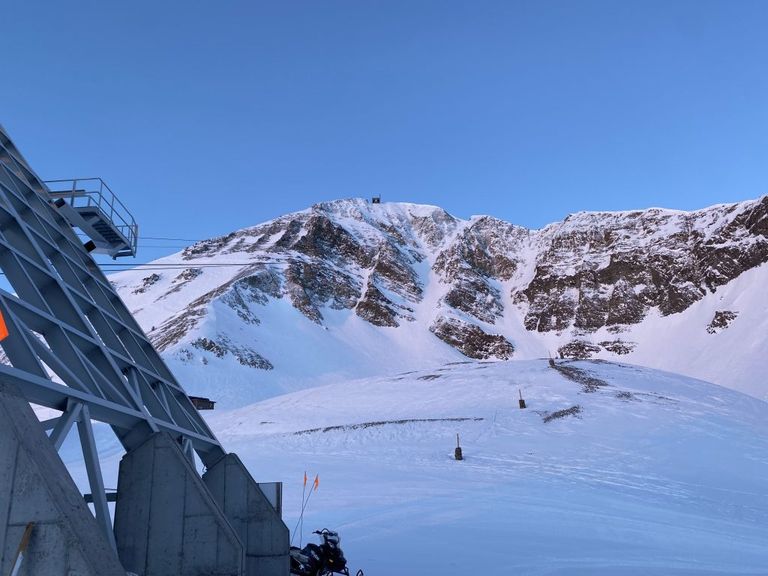 A shot of Lone Peak from the Lower tram terminal