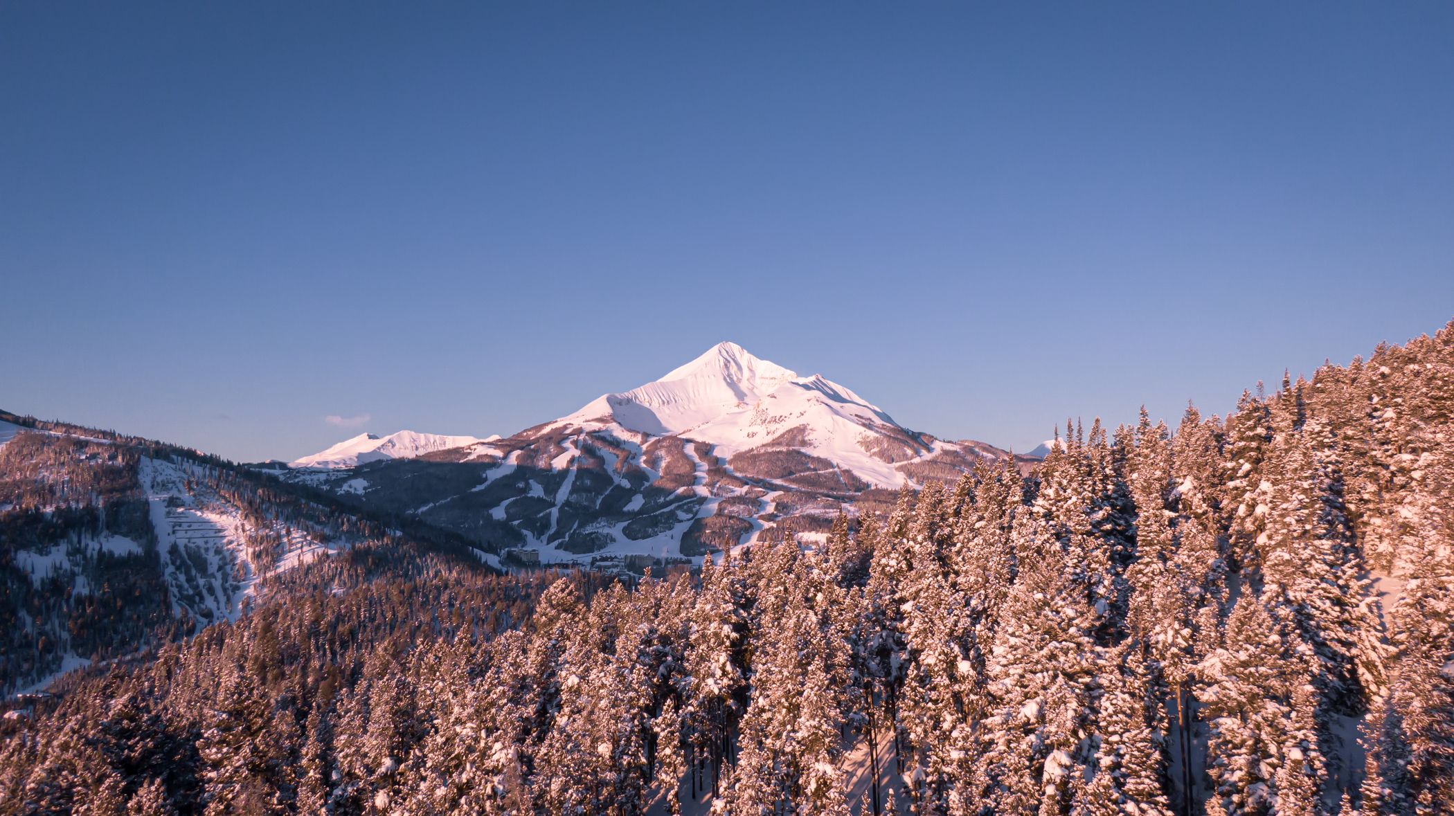 Lone Peak in winter